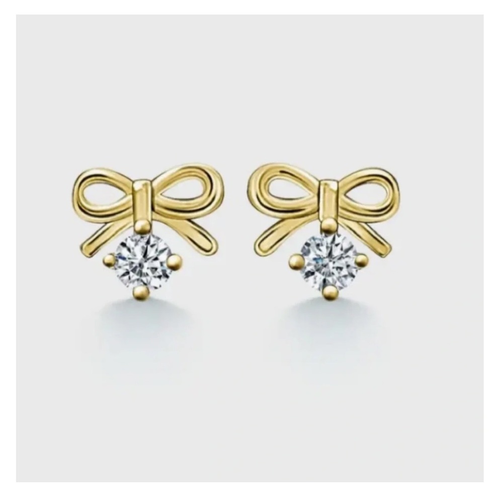 Delicate Gold Bow Stud Earrings - The Women's Jewelry